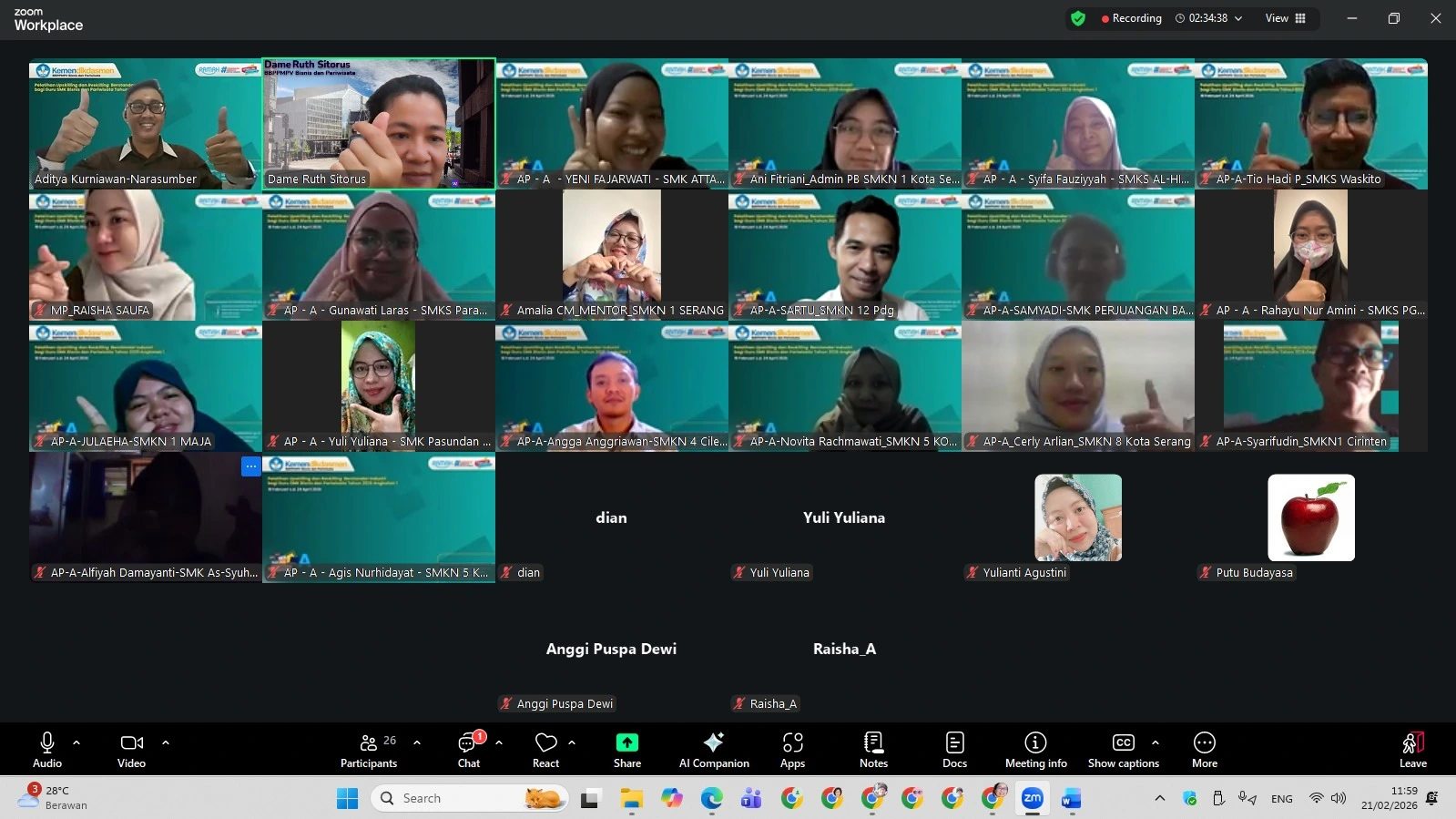 Kegiatan People Development AK Learning